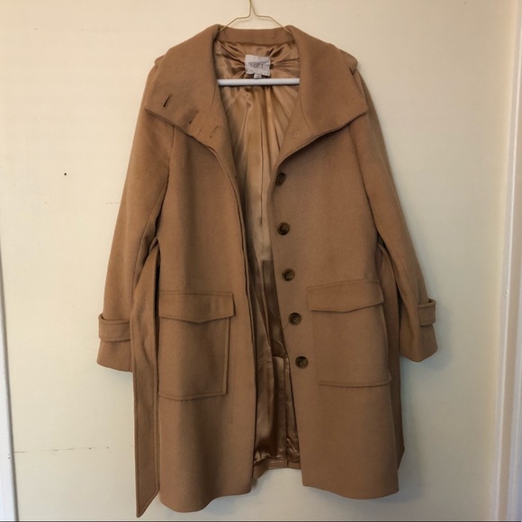 LOFT Jackets & Blazers - LOFT Petite | Camel Peacoat
